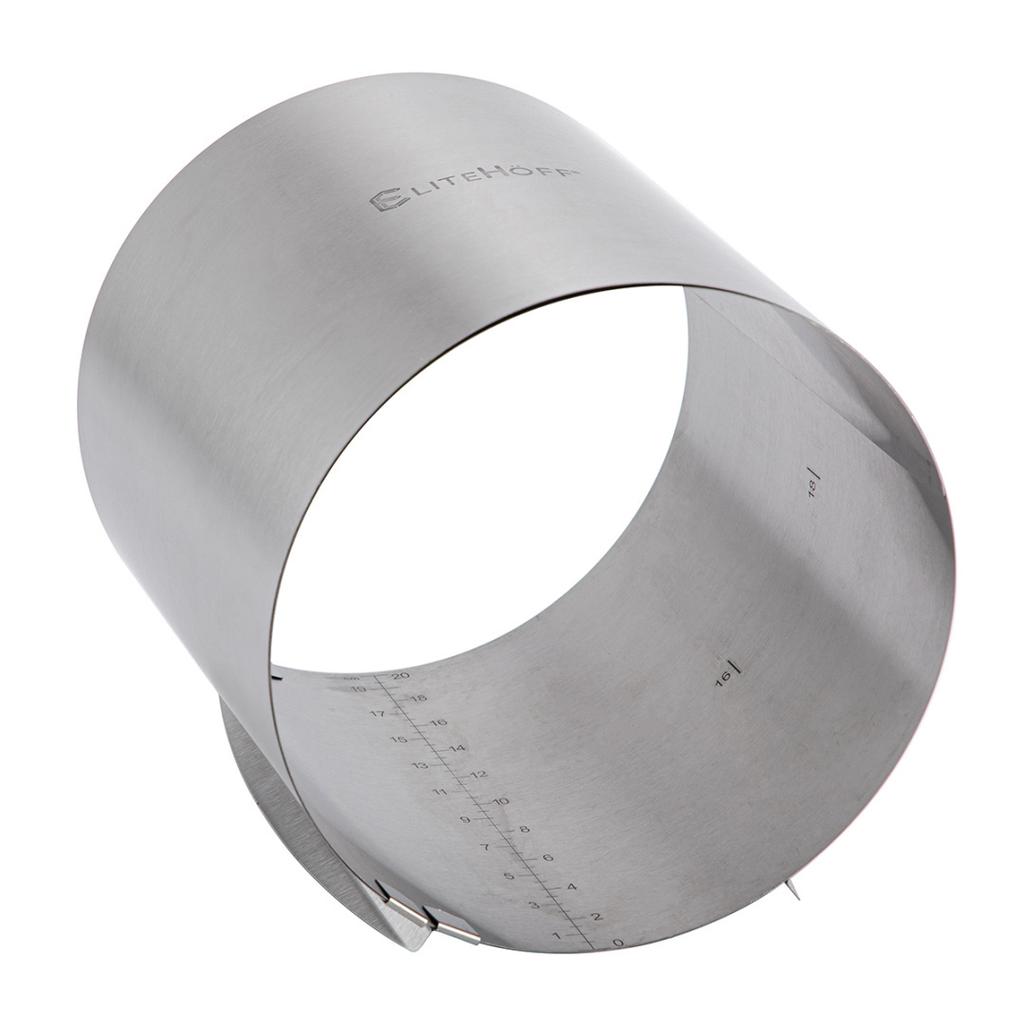 JUSTERBAR TÅRTFORM 20CM KANT FÖR TÅRTOR E-8110