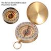 Brass Material Portable Pocket Compass Gold Color Camping Compass Outdoor Activities