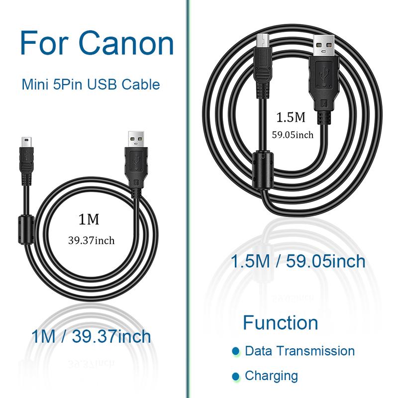 Mini USB Cable,Standard USB To Mini Charger Cord Durable Compatible PS3 Controller,MP3 Player,Camera,Dash Cam,Garmin GPS,Hero 3