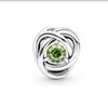 Pandora August Spring Green Eternity Circle Charm 790065c03
