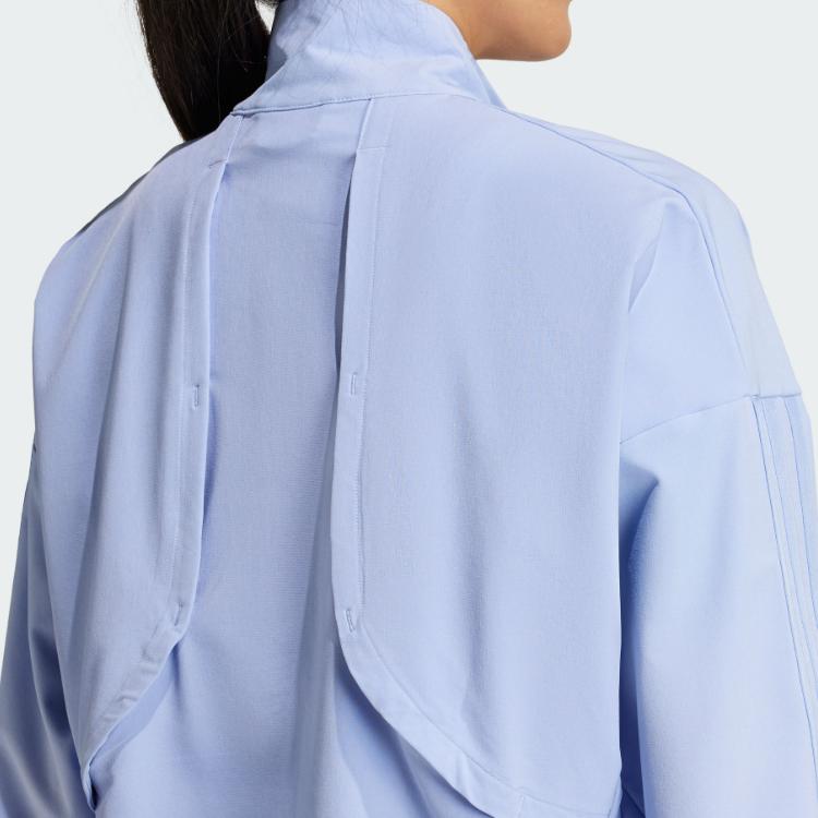 Adidas Aeroready Tonal Jacket Pacer All Gym Series Long Sleeve Jacket Women Jackets Blue IX1702