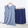 Women's Modal Pajama Set: Sleeveless Tank Top & Loose Shorts, Summer-Weight Plus Size Homewear