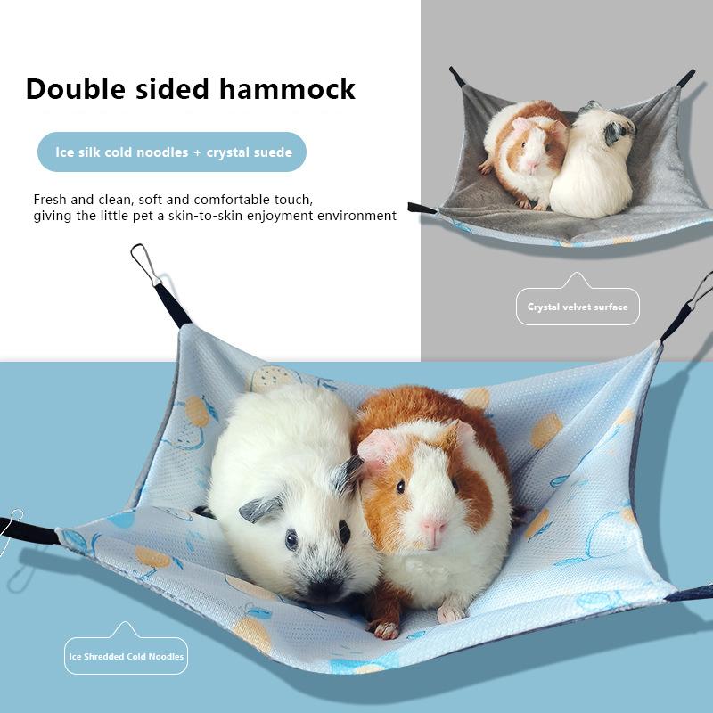 Sommer Kühlende Hamster Hängematte Hängende Betten Rattanmatte für Kleintiere Chinchillas Zuckergleiter Eichhörnchen Frettchen Haustierbedarf