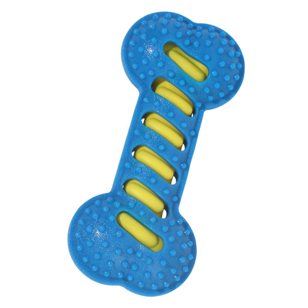 3Pcs Interactive Massage Toothbrush Dog Toy Squeaky Bones Textured Teething Bone Puppy Chew Toy for Medium Large Dogs