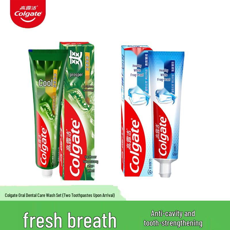 Colgate Whitening & Icy Tea Toothpaste Set