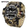 Fashion SANDA Brand 3359 Camo G Style Military Sports Men Led Digital Outdoor Sport Electronic Stopwatch Waterproof Casual Watch