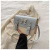 Fashion Square Small Crossbody Bags Bowknot Decor Flap Shoulder Bag For Summer Travel Daily Used