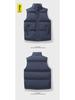 2024 Men's Trendy Solid Color Stand-up Collar Waistcoat: Warm and Casual Autumn/Winter Vest