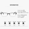Multi Purpose Light-sensitive Color Changing Half Frame Business Glasses Frame With Automatic Zoom Presbyopia Glasses 809