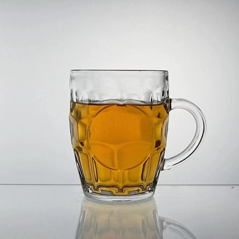 Pineapple Texture Glass Mug with Handle