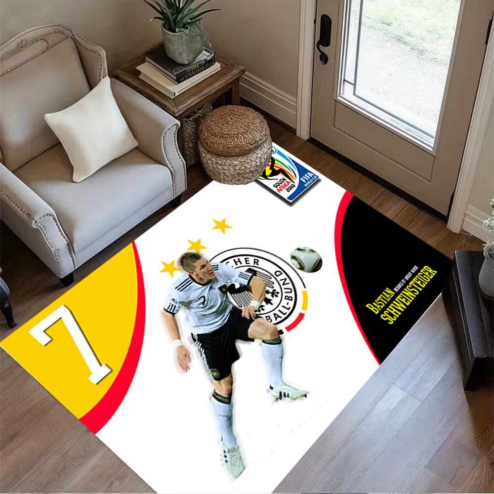 Soccer Player Action Carpet Suitable for Game Room Bedrooms Balcony Playrooms Antislip Carpet Decorate Offices Wedding Party Gift