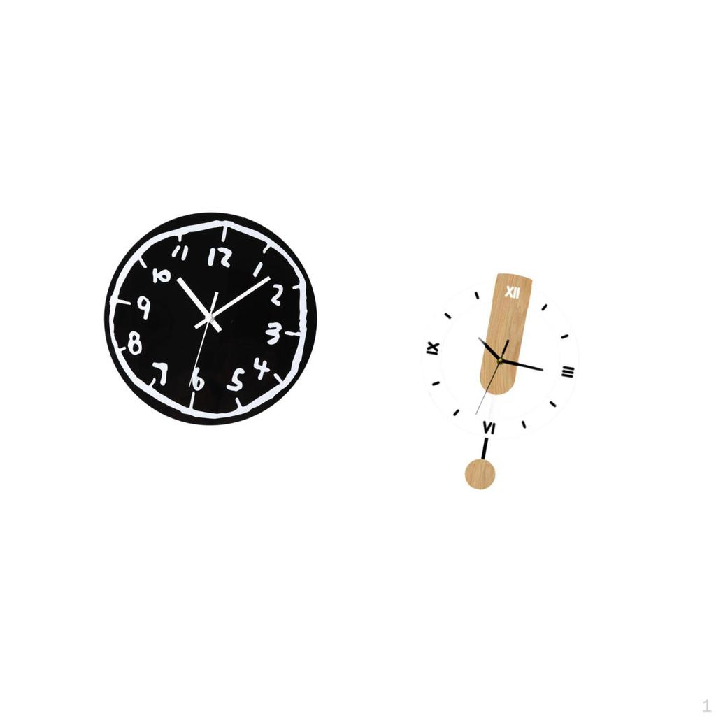 Acrylic Wall Clock Ornament Fashion Modern Silent Minimalist Art Decorative Large Roman