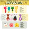 Jenaai 11 Pcs Dog Squeaky Toys Squeaky Latex Dog Toys Soft Chew Rubber Dog Toy Rubber Chew Toys for Dogs Assorted Animal Pet Toys Puppy Fetch Pet