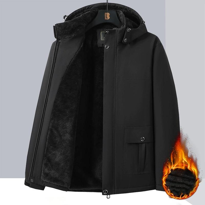 

10XL 9XL Зимние мужские парки Пальто Флис Водонепроницаемые Теплые Большие размеры 6XL 7XL 8XL Оверсайз Утепленные Куртки с капюшоном Свободные Ветровки 9XL чёрный