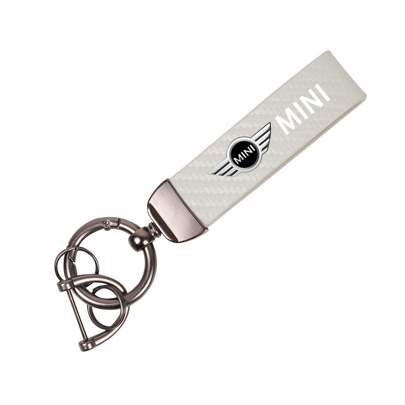 High-end Leather Key Chain Car Logo Keyring Auto Interiors Accessories For Mini Cooper One JCW F54 F55 F56 F57 F60 R50 R52 R53  rdxzk11