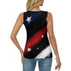 Women's Summer Fashionable Casual Independence Day Printed Round Neck Sleeveless Top Fitted Vest