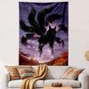 "Dark Mystic Nine-Tailed Fox Design" Patterned Tapestry Home Decor, Suitable for Bedroom and Living Room, Gift