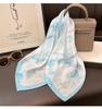 Women S Fashion Tulip Pattern Small Square Scarf For Shirt Decoration