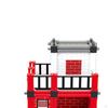 Fire Station Building Kit 3D Puzzle Architecture Model Self Assemble for Layout Accessory