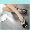 Women Soft Summer Wedge Sandals Heels Platform Beach Flip Flops Slippers Shoes