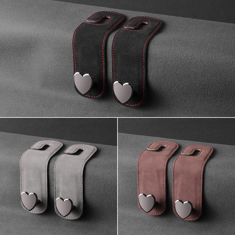 Alcantara Leather Car Seat Back Hook - Interior Decor Accessory