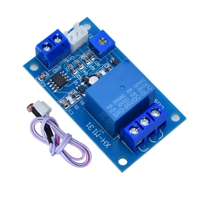 Photoresistor Light Control Relays Module For Environmental Lighting Detection DC5V/12V Automatic Control 10A Load