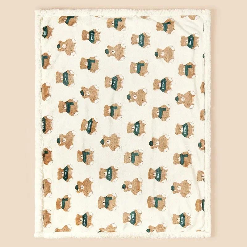 Winter Baby Blanket Swaddle Wrap Flannel Lamb Fleece Warm Quilt For Newborn Bedding Soft Baby Stroller Blanket For Newborn Hot