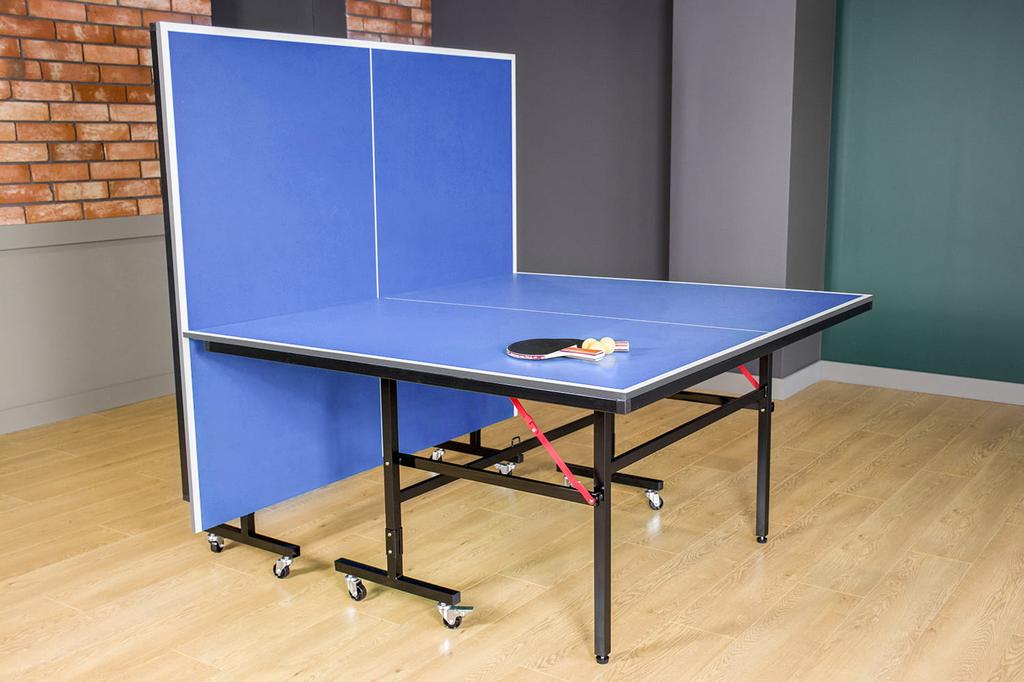 Set of foldable table tennis ping pong table net racket