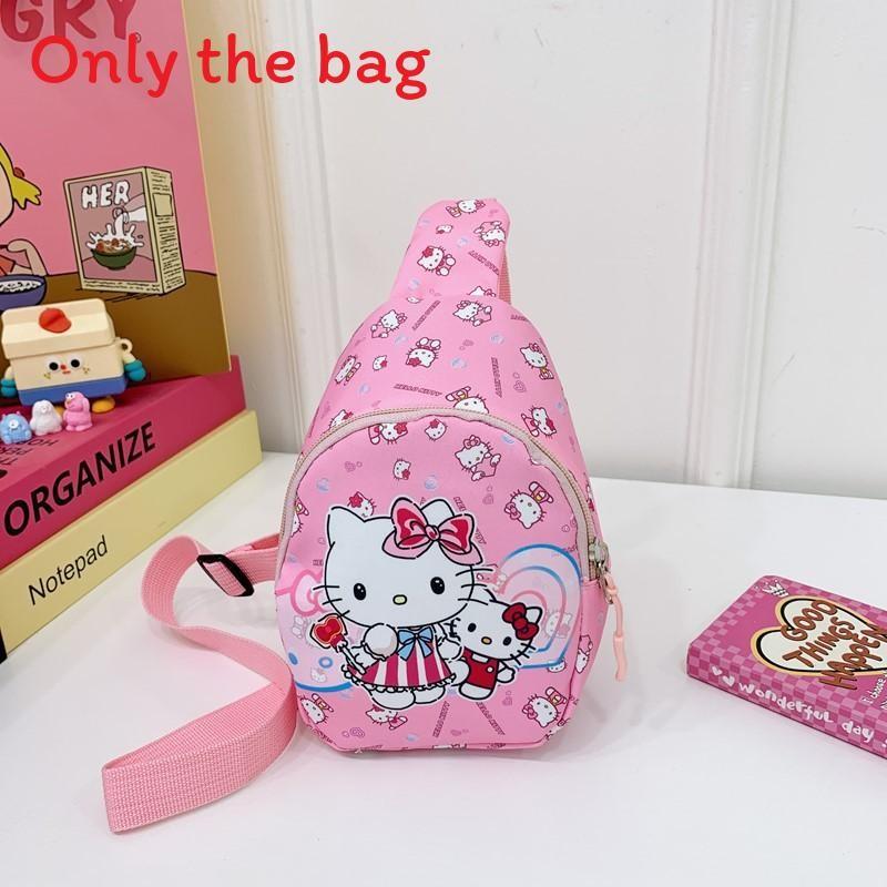 Sanrio Kuromi Cartoon Kids Chest Bag With Breathable Nylon For Daily Use
