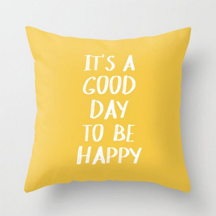 45x45cm Geometric Yellow Giraffe Animal Design Throw Pillow Cover Sofa Office Seat Car Lumbar Cushion Cushion Cover Home Decor