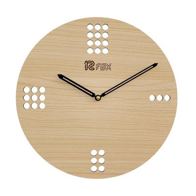 Design Classique 12 Pouces Fait Main Élégant Horloge Murale Analogique en Bois pour Salon Hall Chambre Bureau Cadeau Bois d'Érable