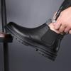 Fashion Autumn Winter Chelsea Boots for Men Fashion Casual English Style High Top Leather Platform Shoes Male Designer Ankle Boots Men