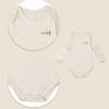 Withorganic Organic Cotton Newborn Bodysuit 2-Piece Set - Baby Horse + Basic