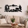 Customizable Metal Sign Bear Silhouette Fairy Tale Hot Sale Home Garden Kitchen Dining Decor