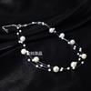 Pearl Necklace Women'S Light Luxury Personality Simple And Versatile Handmade Fishing Line Collarbone Chain