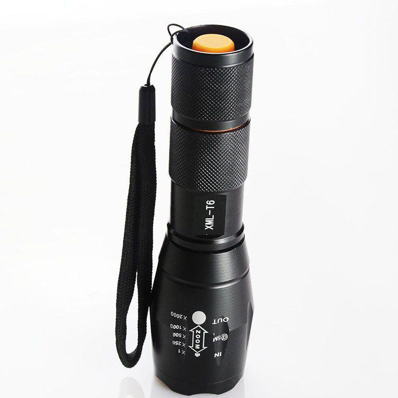 Flashlight 1000lumens Xml T6 Zoomable Tactical Military Led 18650 Torch Lamp