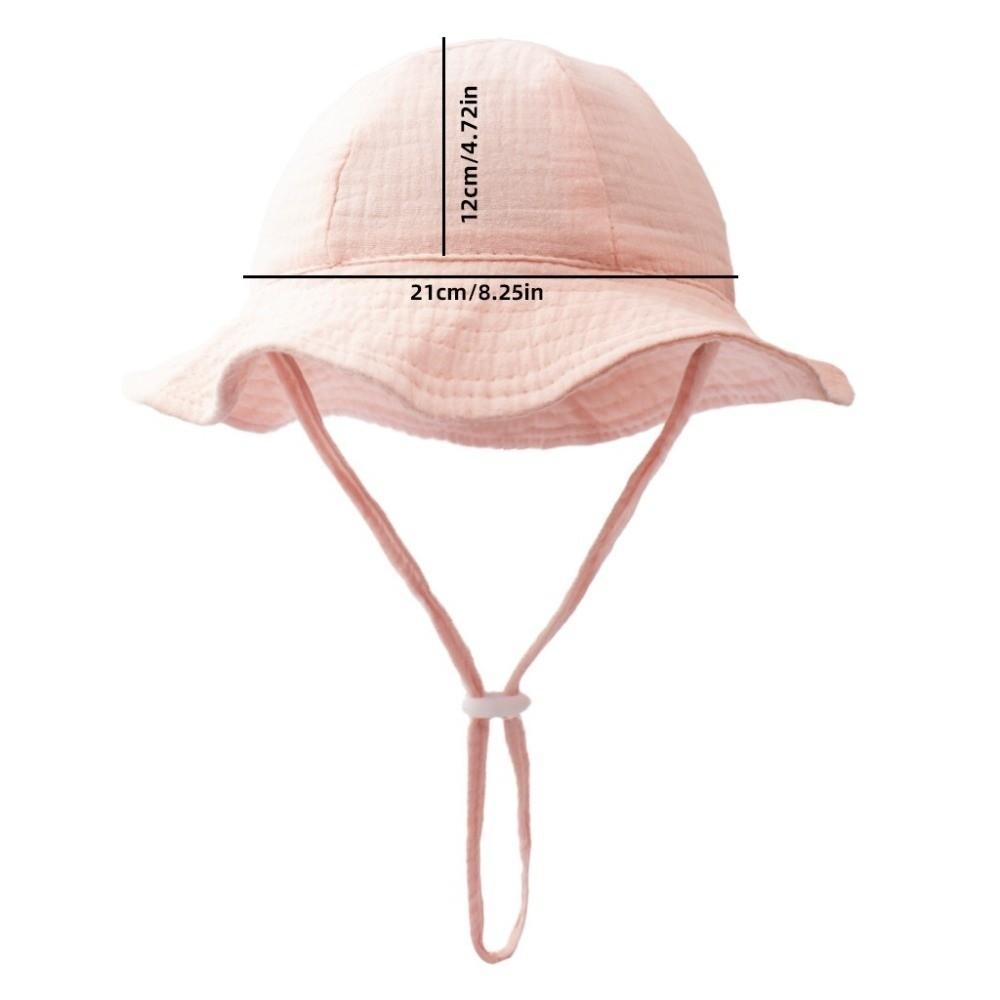 Soft Cotton Sun Protection Caps Sun Shade Children's Fisherman Hat Beach Panama Hat  for Boys Girls