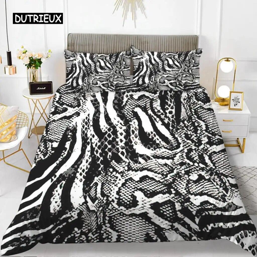 Leopard Print Duvet Cover Set Queen Size Girl Colorful Cheetah Print Bedding Set Polyester Wild Animal Theme Comforter Cover Set  three-piece set