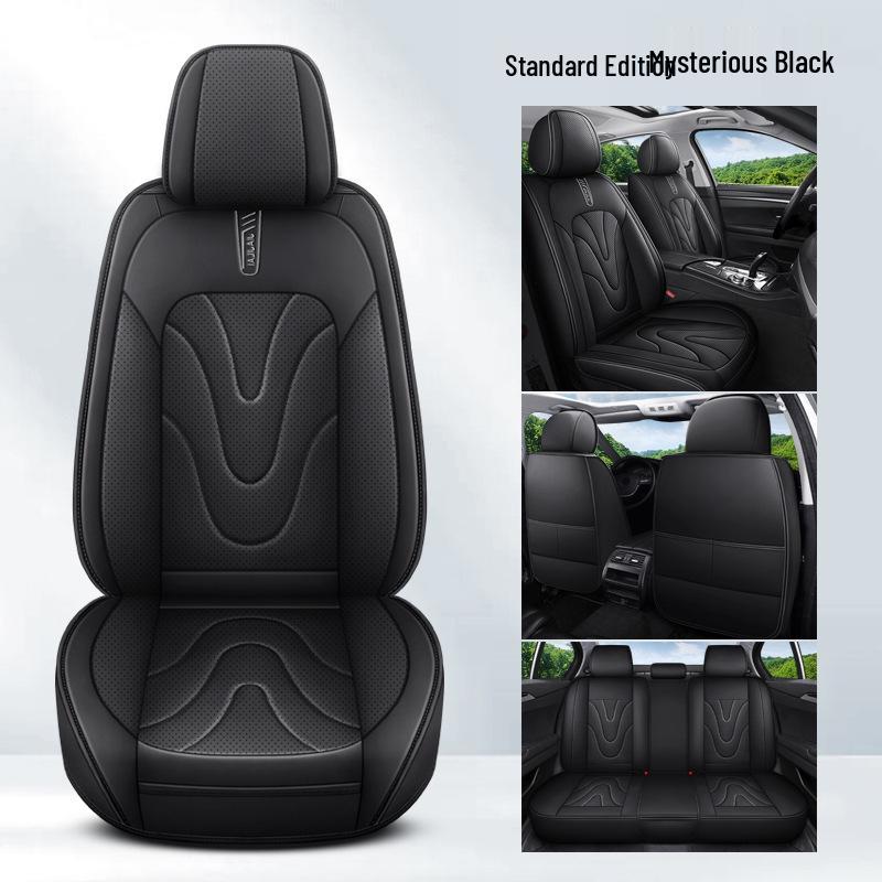 Napa Leather All-Season Universal Car Seat Cover, Five-Seater Full Coverage Cushion