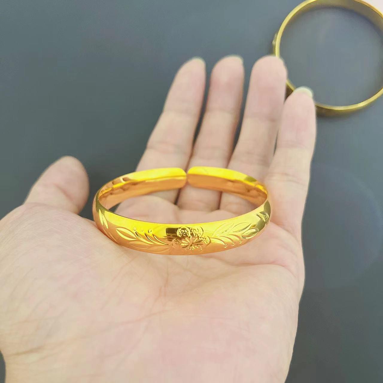 

Широкий браслет-бенгл «Звездный метеоритный дождь» - Регулируемый открытый браслет 10 мм