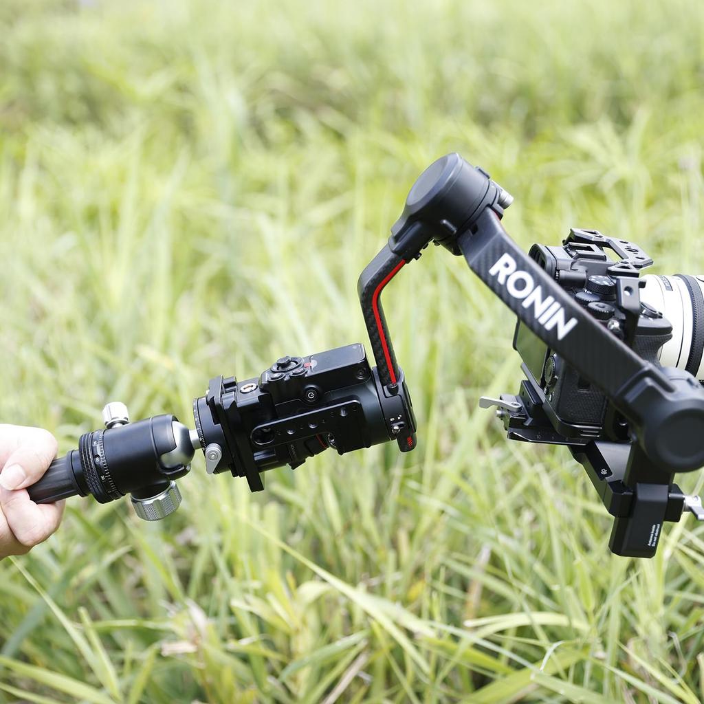 NICEYRIG ID 625 Gimbal Power Plate for DJI RS3 RS4 RS5 Stabilizer D-Tap 13V-17V Manfrotto Standard Aluminum Alloy External Base
