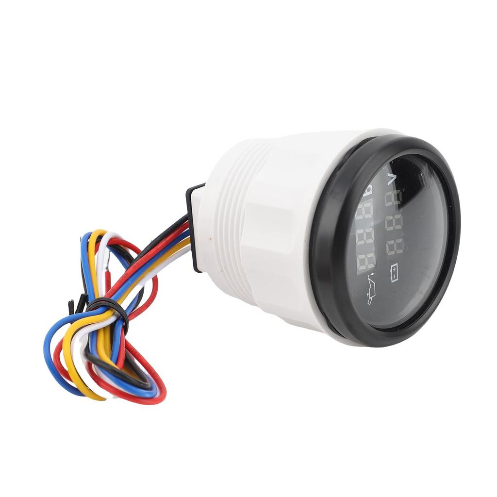 3 In 1 Instrument Sensor Kit Engine Coolant Temperature Oil Pressure Meter Battery Voltmeter for Car Boat 52mm Digital