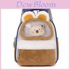 Color Blocking Design Children Plush Backpack With Rabbit And Capybara Plush Toy For Kindergarten Kids