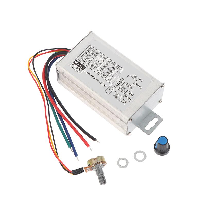 Plynulý regulátor rychlosti DC motoru DC 9V-60V 12V 24V 60V 20A Modulátor šířky pulzu motoru Regulátor PWM regulátor rychlosti