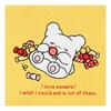 SANRIO Pouch (Sweet Treats) Hanamaru Obake, Cotton/Polyester/Zinc Alloy, Ages 3 and up, 600440