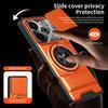 KEYSION Magnetic Phone Case for TECNO Pova 6 6 Pro 5G Slide Camera Lens Protection Upright Kickstand Ring Shockproof Back Cover