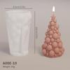 Christmas Pine Tree Scented Candle Silicone Mold, Easy Demolding for Decorative Plaster and Epoxy Resin Ornaments