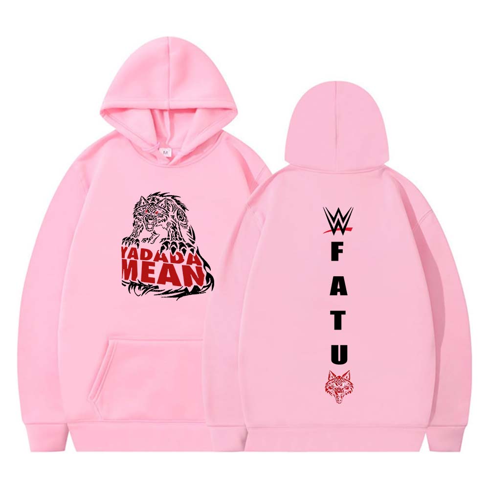 Jacob Fatu Tribal Wolf Yadada Mean Hoodie Jacob Fatu Hoodies Herren Damen Langarm Streetwear Hip Hop Sweatshirt Y2K Kleidung
