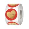 500Pcs Valentines Day Sticker 38mm Love Heart Sticker Self-Adhesive Wrapping Labels for Envelopes Case Valentines Card
