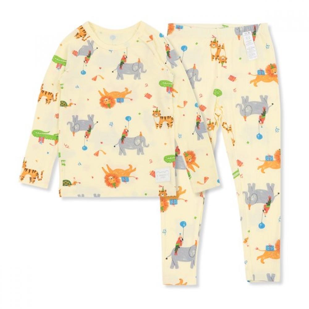 Organicmom Modal White Long Sleeve Kids Underwear Mjsp9k05 100